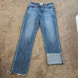 BKE Payton Mid rise Straight Leg Blue Jeans 26x34
